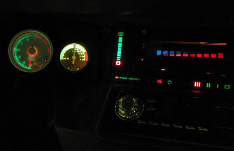 Greddy EGT gauge on turbo TD42, stone cold! Patrol 4x4 Nissan